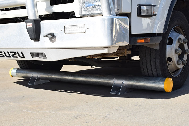 Steel truck wheel stops from PWS