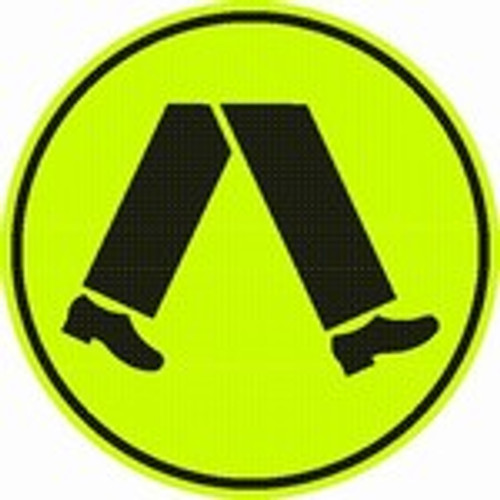 Pedestrian crossing sign - fluoro