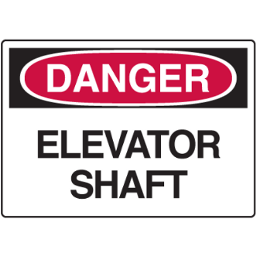 Elevator shaft sign