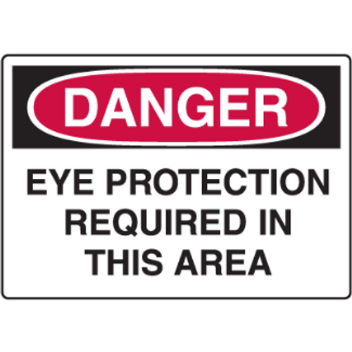Eye protection required sign