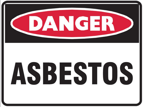 ASBESTOS Sign