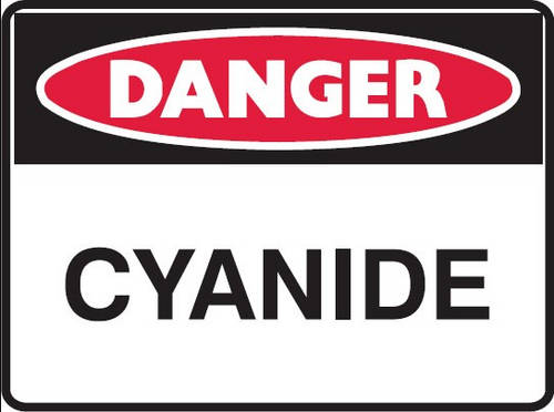 CYANIDE Sign