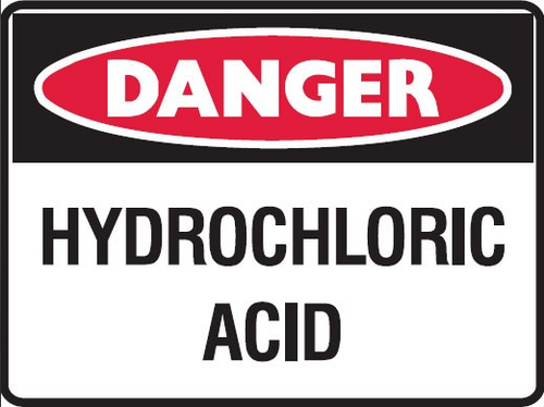 HYDROCHORIC ACID Sign