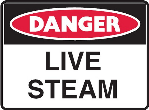 LIVE STEAM Sign