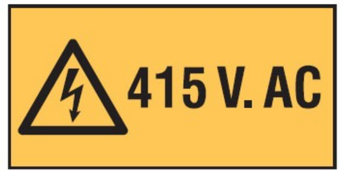 415  V. AC LANDSCAPE Sign