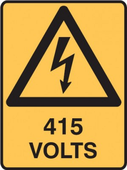 415 VOLT PICTO Sign