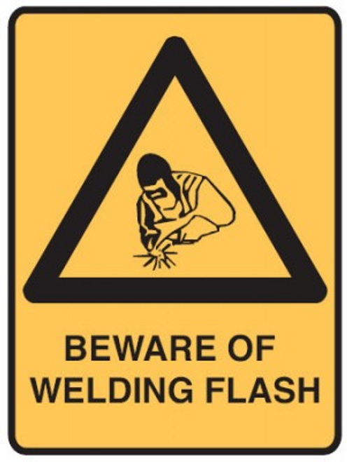 BEWARE OF WELDING FLASH Sign