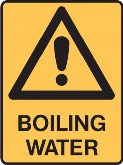 BOILING WATER Sign