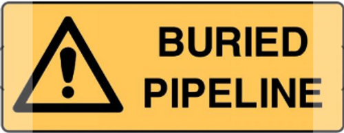 BURIED PIPELINE Sign