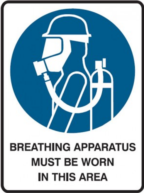 Breathing Apparatus Must Be Worn in this Area