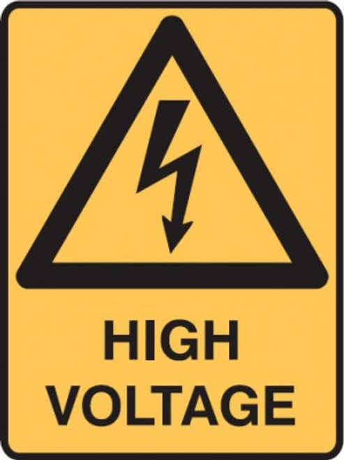 HIGH VOLTAGE SIGN.