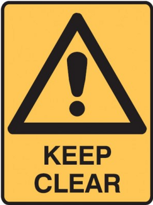 KEEP CLEAR SIGN