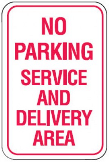 No Parking Service and Delivery Area