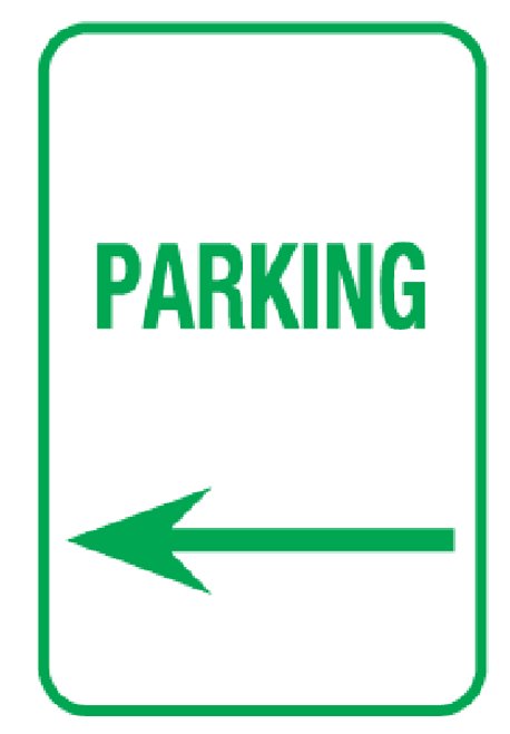 Parking (Arrow Left) Green