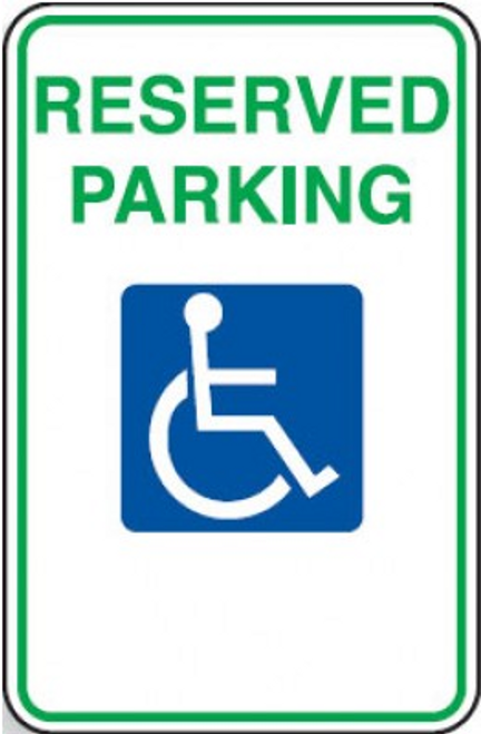 Reserved Disabled Parking