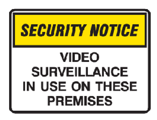 VIDEO SURVEILLANCE IN USE ON THESE PREMISES