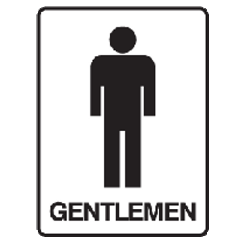 Gentlemen Toilet Sign