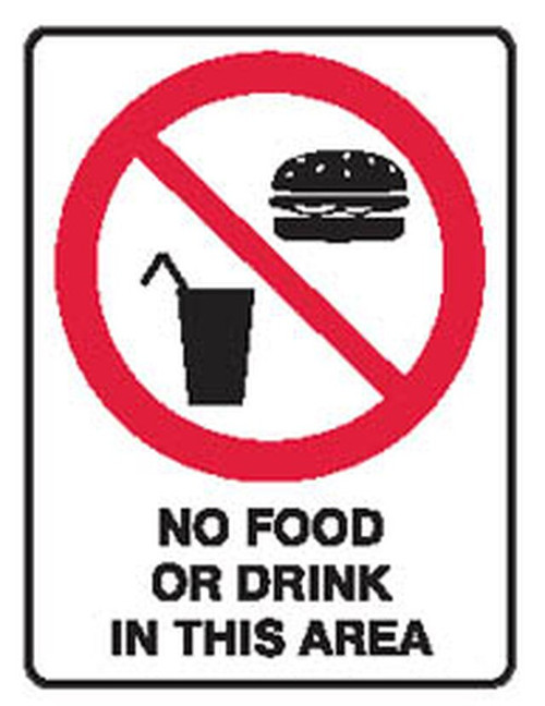 NO FOOD OR DRINK SIGN