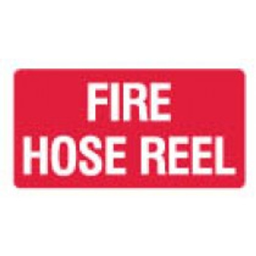 Fire hose reel text only sign