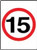 Speed limit signs, class 1 reflective