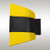 Wall mount pedestrian control system - 5.0m black/yellow belt