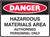 HAZARDOUS MATERIALS AUTHORISED PERSONNELL ONLY  Sign