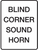 Blind Corner Sound Horn B&W