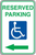 Reserved Disabled Parking (Arrow Left)