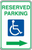 Reserved Disabled Parking (Arrow Right)