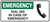 Emergency dial 000 in case of emergency sign
