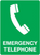 Emergency telephone sign