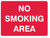 NO SMOKING AREA SIGN