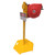 Stanchion system for retractable barrier reels