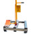 Truck control pallet with portable wheel chock