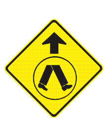 Pedestrian Crossing ahead