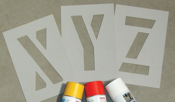 Custom designed stencils - POA