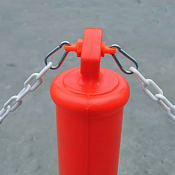 T top portable bollard with chain
