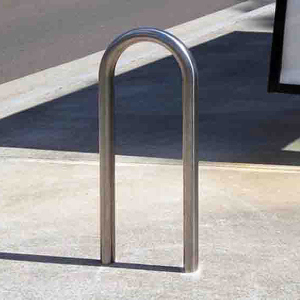 Hoop Bike Rack, Slim - Galvanised, Bolt Down
