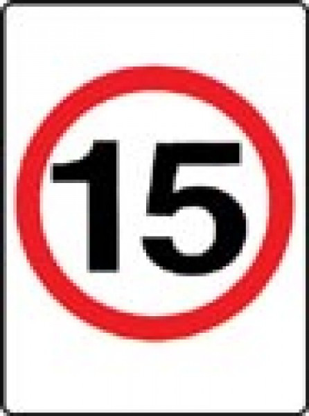 Speed limit signs, class 1 reflective