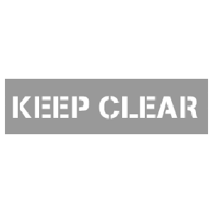 Keep Clear Stencil
