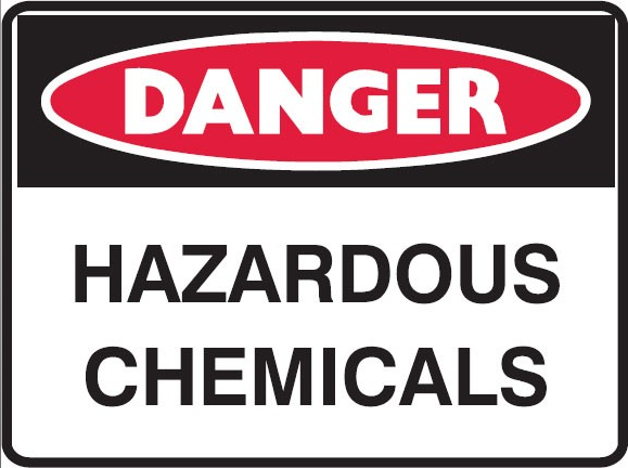 HAZARDOUS CHEMICALS Sign