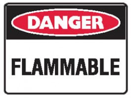 Flammable sign
