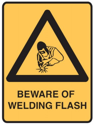 BEWARE OF WELDING FLASH Sign