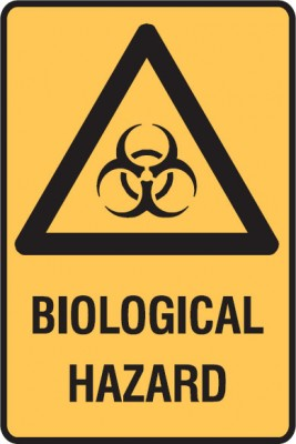 BIOLOGICAL HAZARD Sign