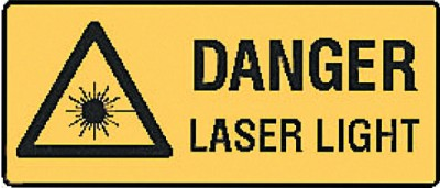 DANGER LASER LIGHT SIGN