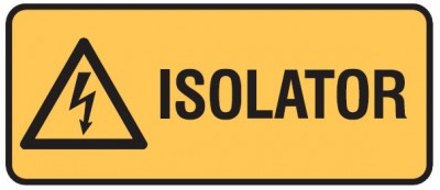 ISOLATOR SIGN