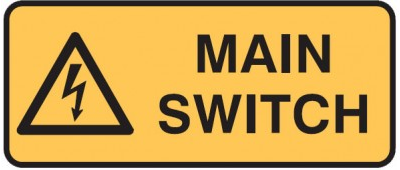 MAIN SWITCH PICTO SIGN