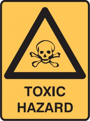 TOXIC HAZARD SIGN