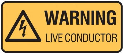 LIVE CONDUCTOR SIGN