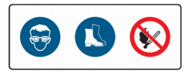 Glasses, boots, no flames sign